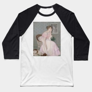 Portrait of Miss Ella Carmichael by Edmond Aman-Jean Baseball T-Shirt